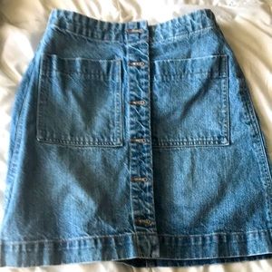 Lucky Brand size 0 denim midi/mini skirt